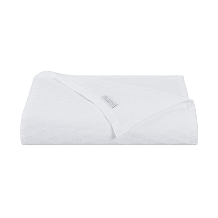 Monarch Brands Aston & Arden Tencel Throw Blanket - White P-THROW-TNC-WH